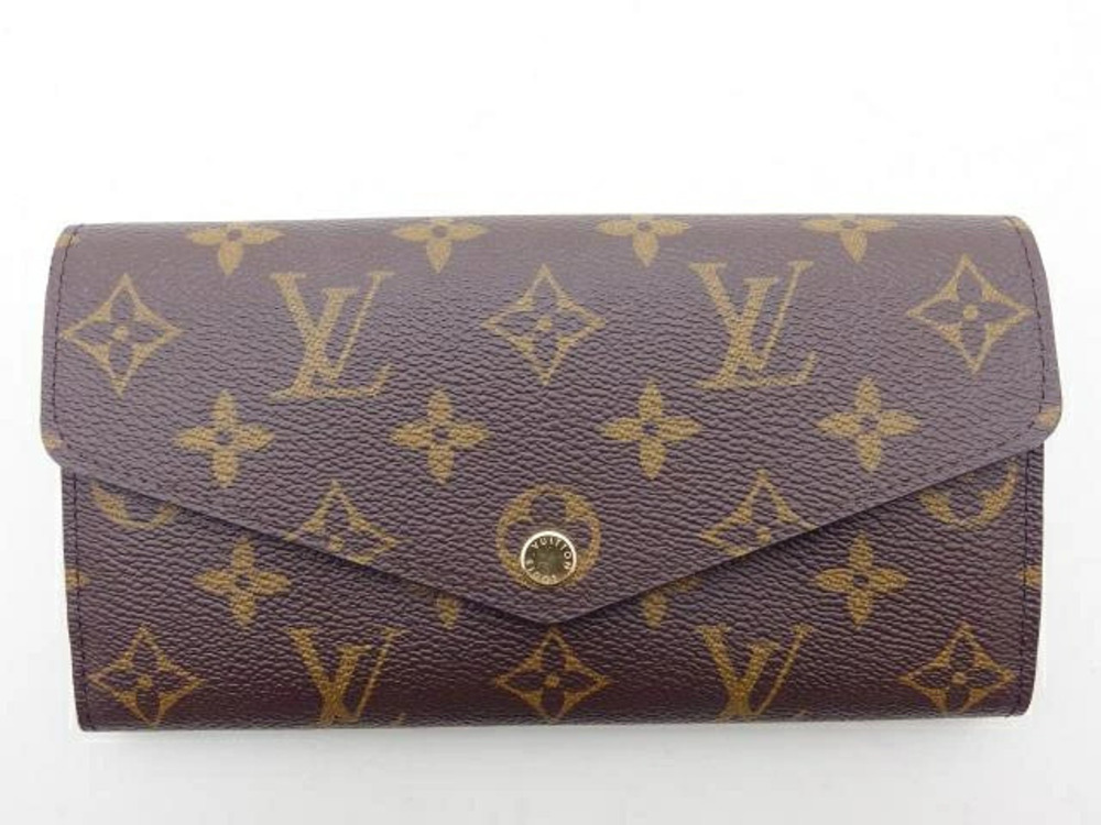LOUIS VUITTON Portefeuille Sarah Long Wallet Monogram Brown